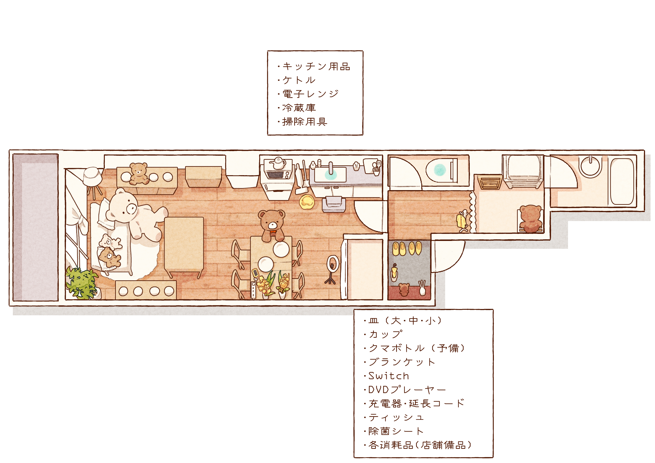 Moff Roomフロアマップ
