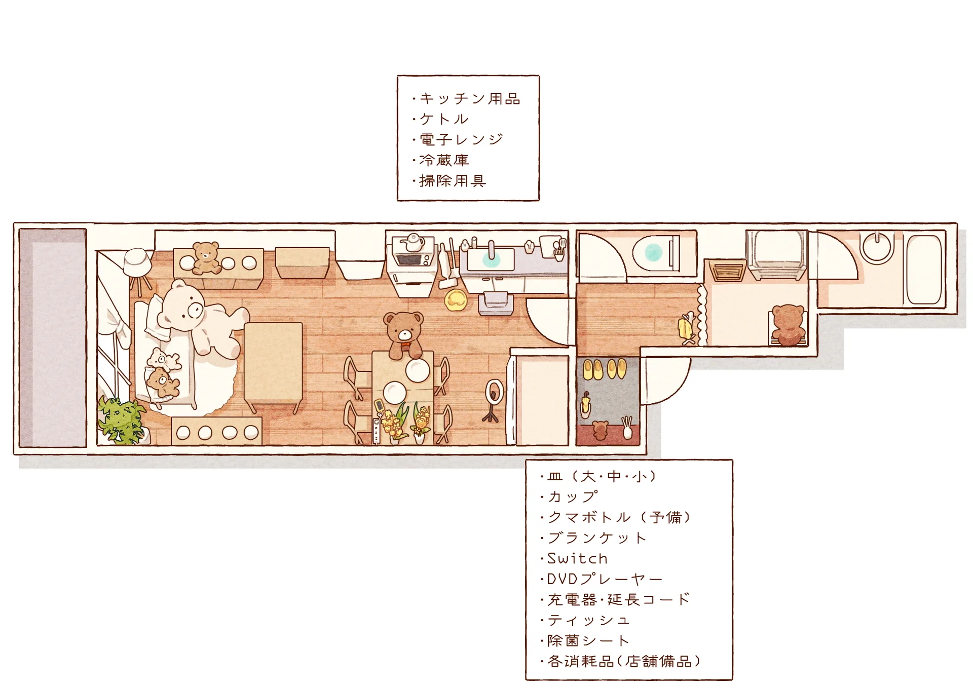 Moff Roomフロアマップ